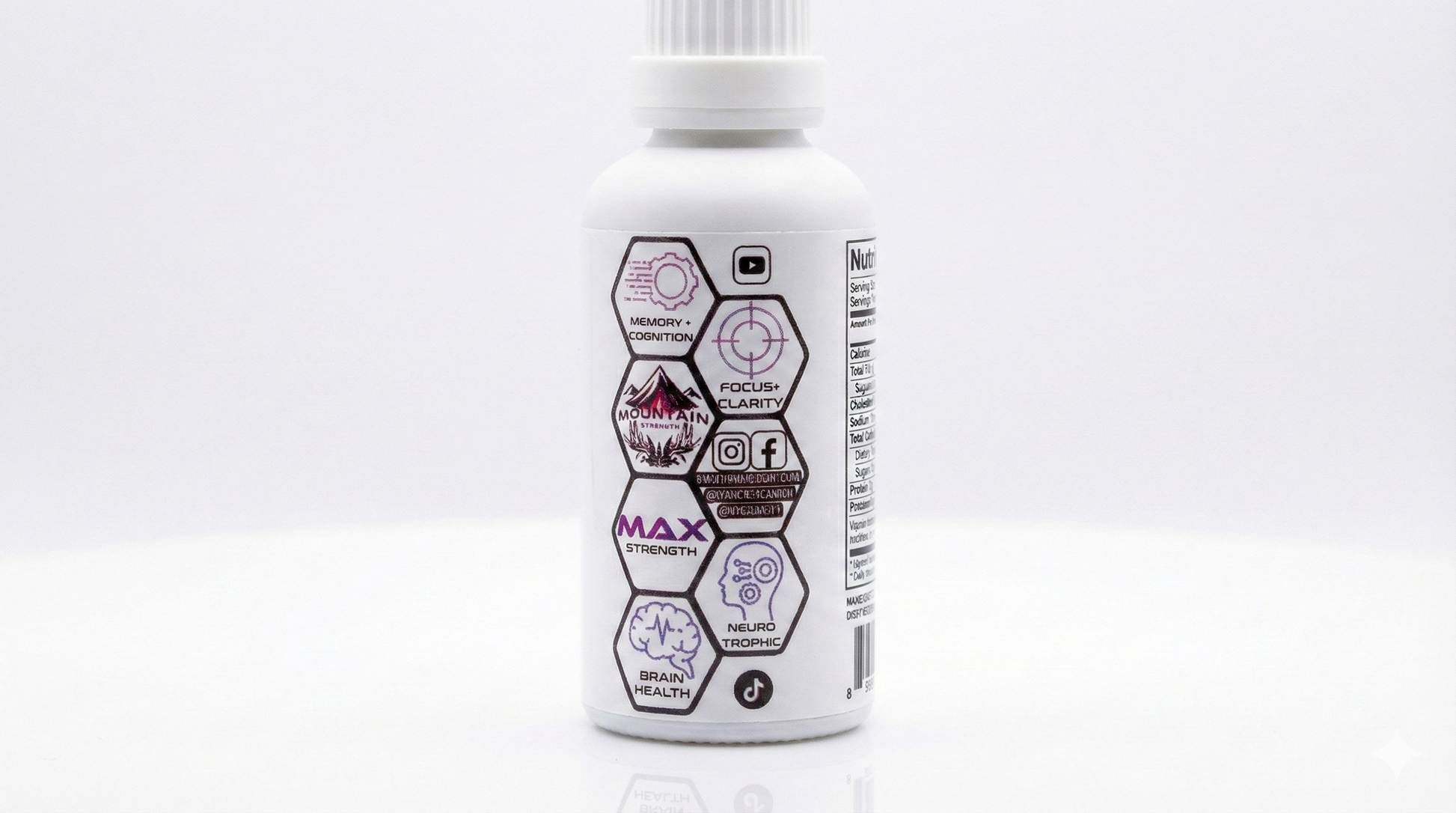 lion's mane liquid, label view of Hyper Focus 30ml bottle