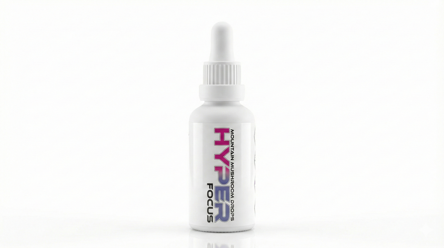 Hyper Focus Lion's mane mushroom liquid, 30ml bottle
